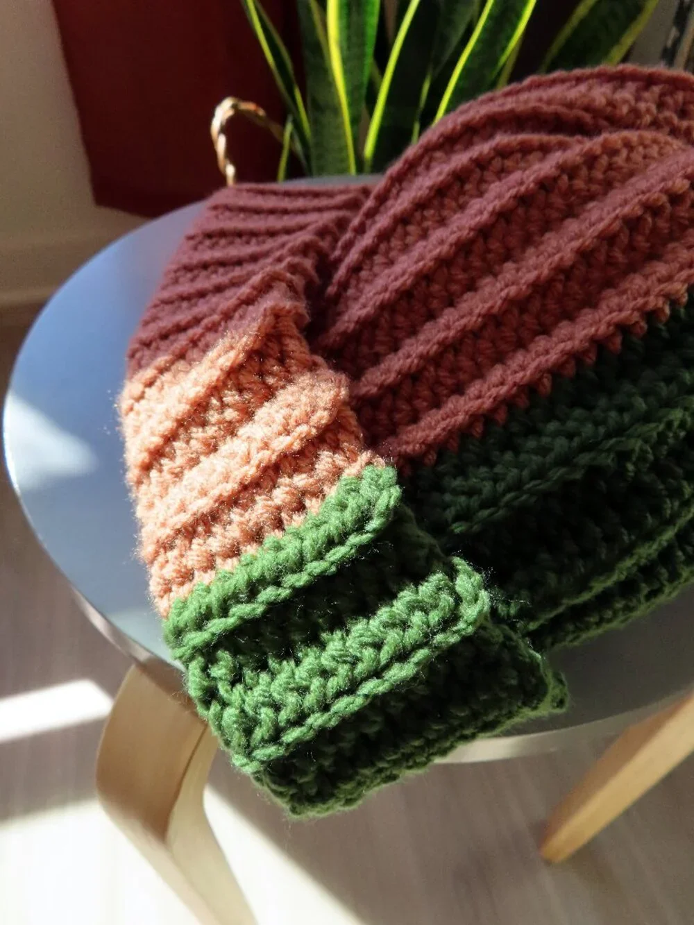 Cozy chunky handmade crochet beanie - Picture 8 of 10